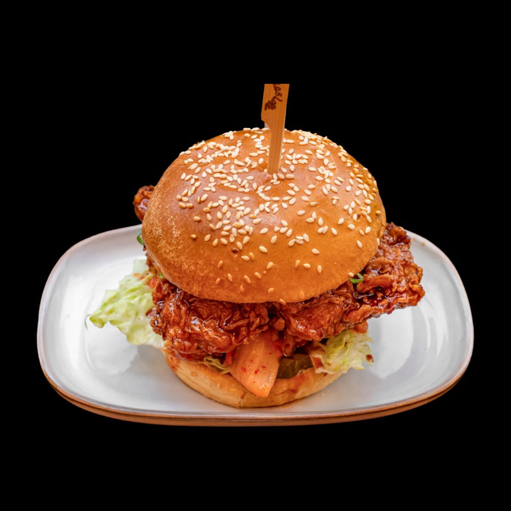 Korean chicken burger