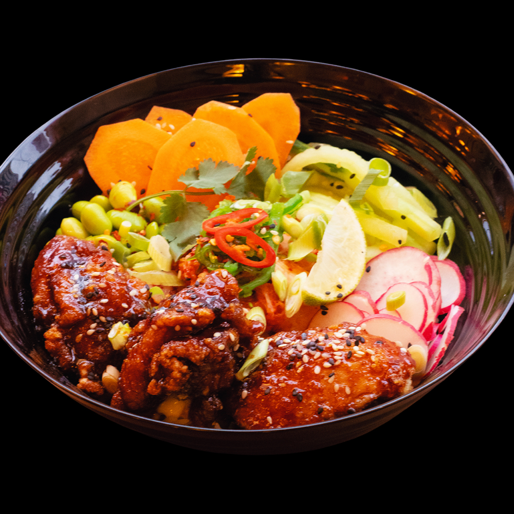 Poke bowl korean chicken