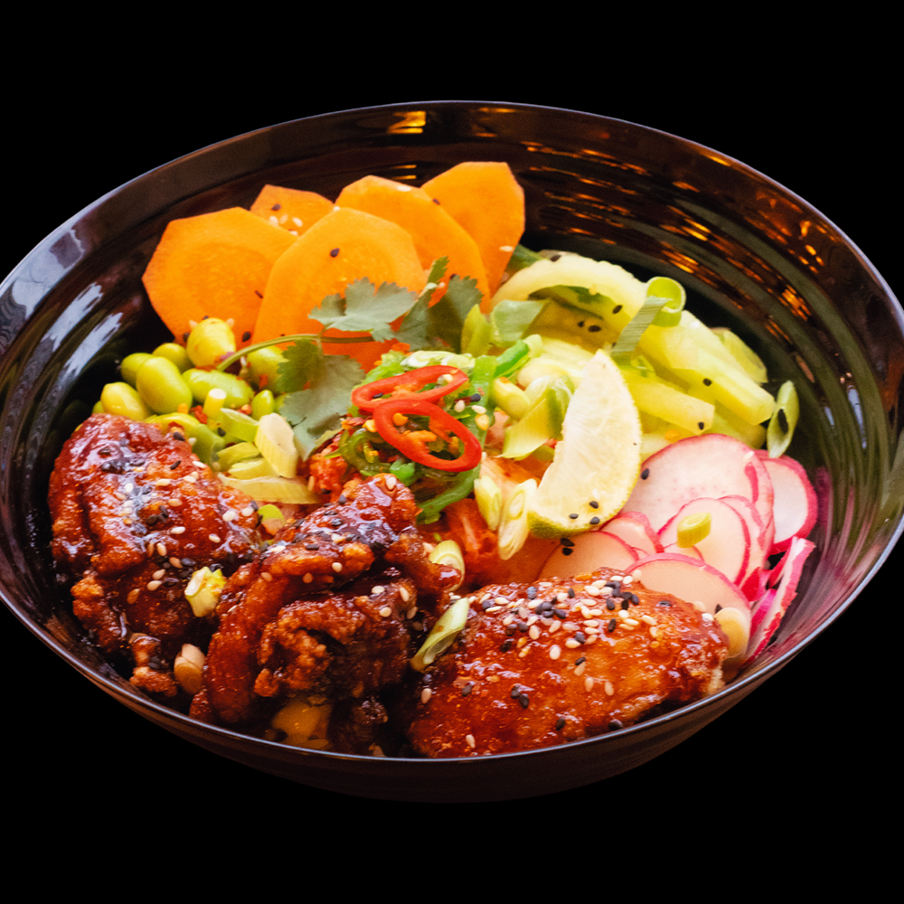 Poke bowl korean chicken